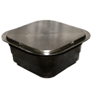 Product image of TF110T Bucket Topper and Lid for the 110# Teeder Gravity Feeder with no background